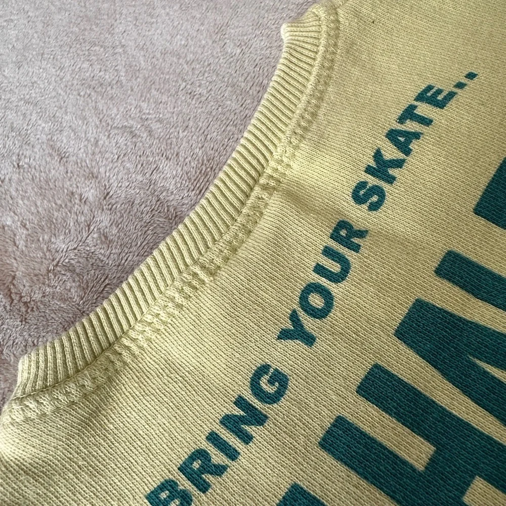 Zara Kids Yellow 'Bring Your SK8' Sweatshirt